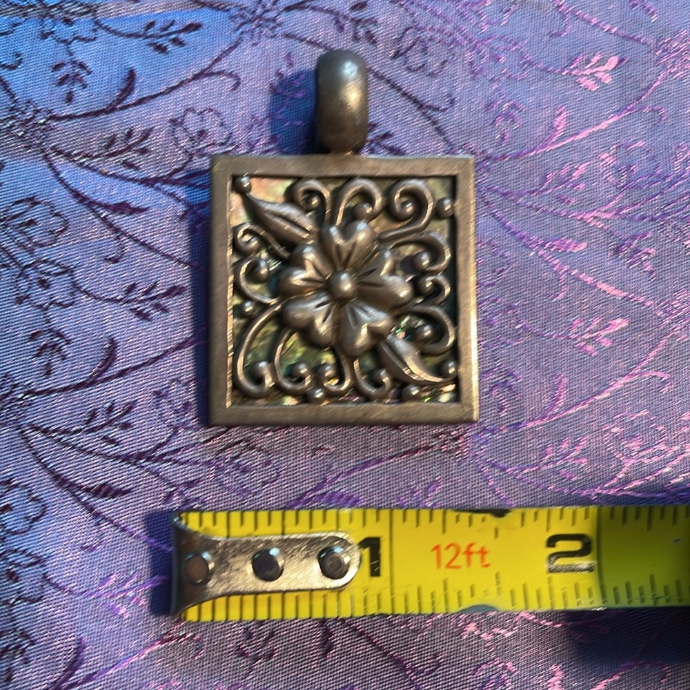 925 Silver And Abalone Shell Slide - image 3